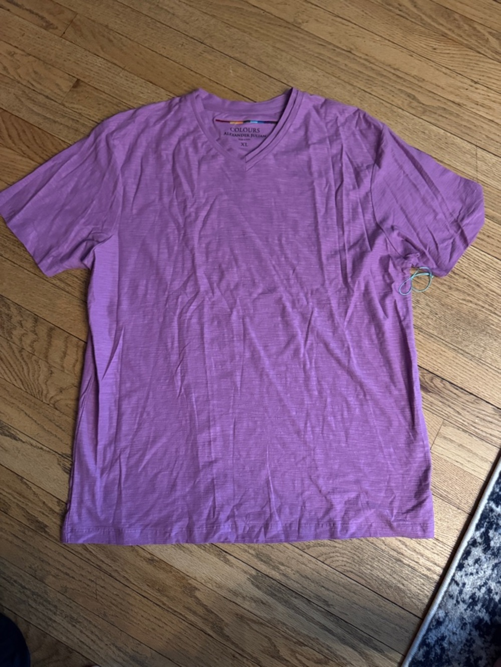 Alexander Julian Men’s Lavender V-Neck Tee